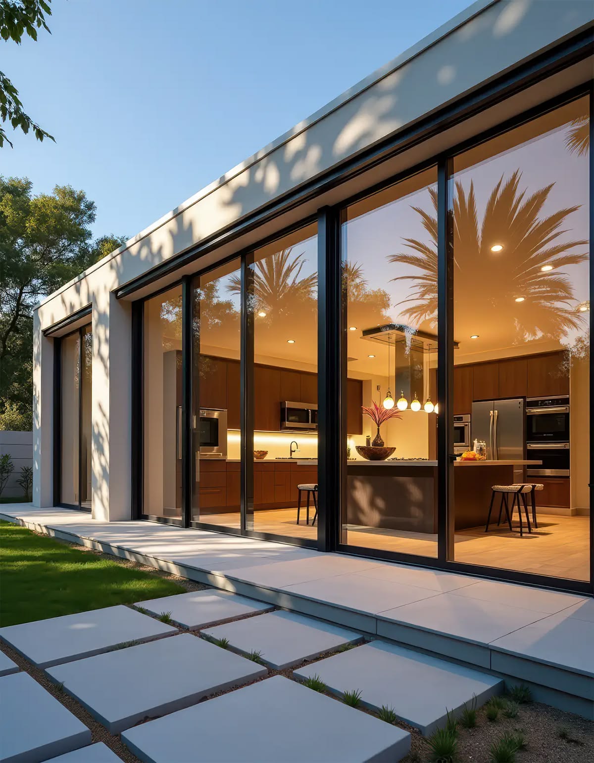 Modern aluminium facade